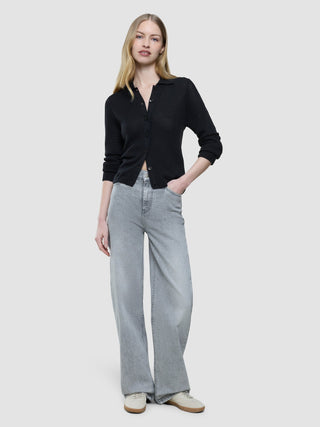 Women's Classic Jeans Relaxed Light Grey Washed
