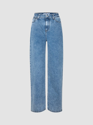 Jeans Straight Snow Blue Wash