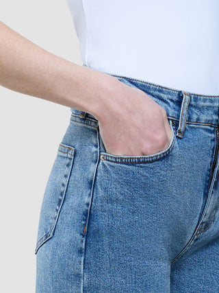 Jeans Straight Snow Blue Wash