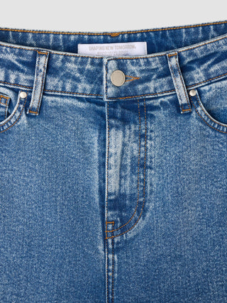 Jeans Straight Snow Blue Wash