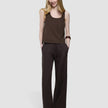 linen set espresso top relaxed pants