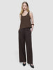 Women's Linen Pants Relaxed Espresso