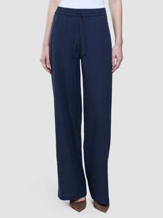 Women Linen Pants Relaxed Night Sky
