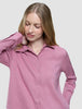 Women's Linen Shirt Dusty Cerise