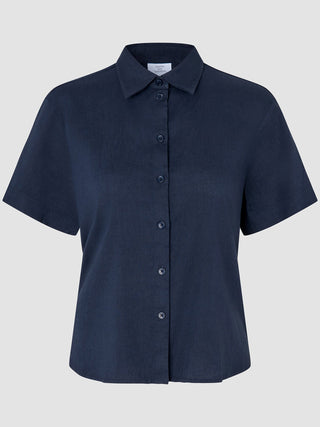 linen set night sky short sleeved shirt relaxed pants