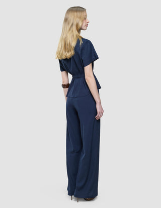 linen set night sky short sleeved shirt relaxed pants