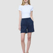 Women Linen Shorts Relaxed Night Sky