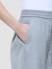 Women Linen Shorts Relaxed Stone Grey