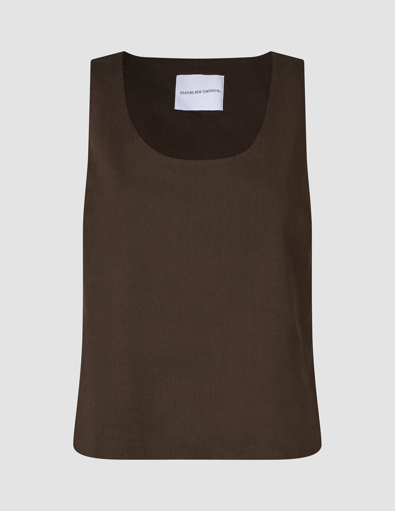 linen set espresso top relaxed pants