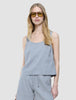 linen set stone grey top relaxed pants