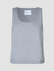Women Linen Top Stone Grey