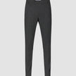 Motion Suit Pants Slim Pepper Grey slim-fit grey suit pants featuring breathable fabric, a button closure, and belt loops.