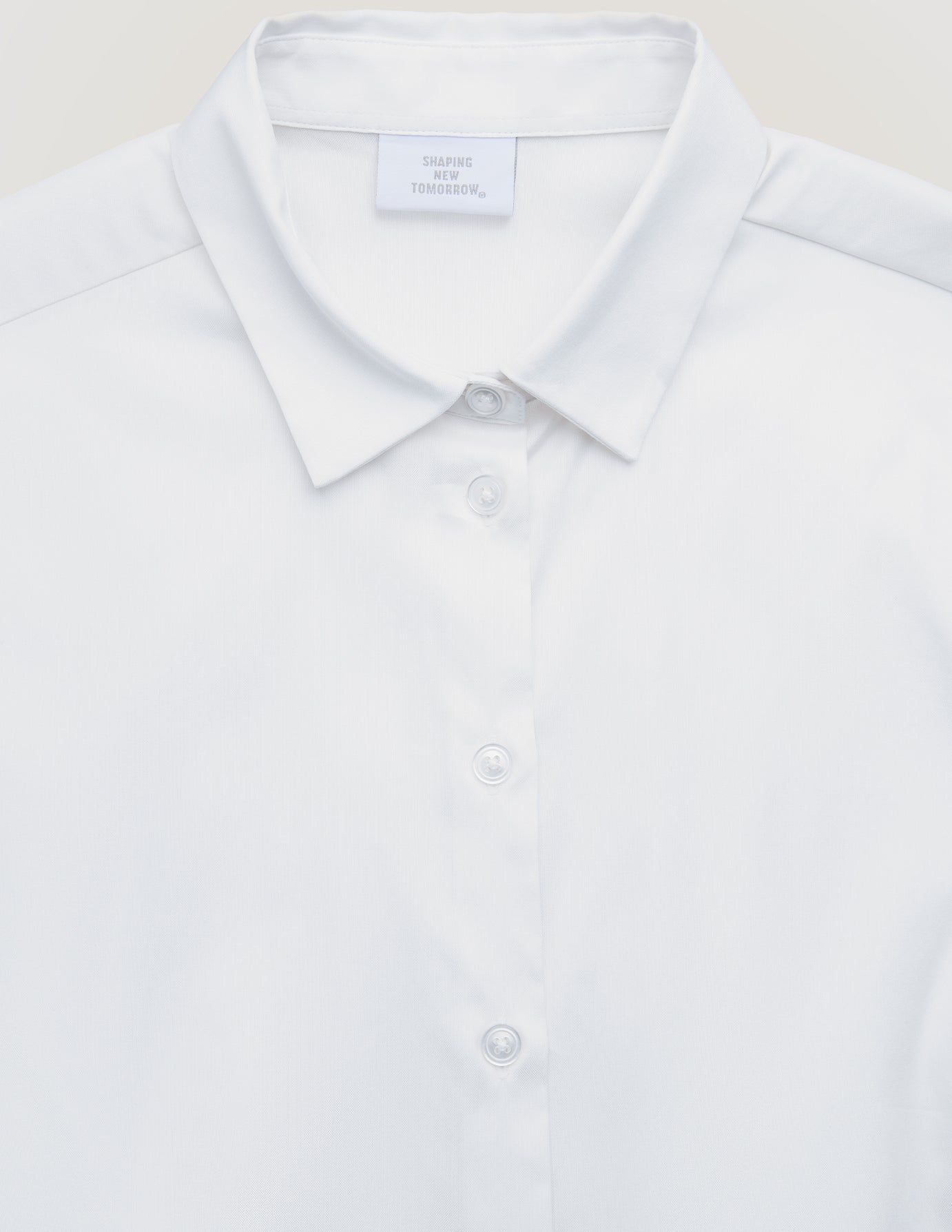 A Women Oxford Shirt White Regular by Shaping New Tomorrow.