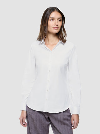 Women Oxford Shirt White Slim