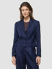 Women Raina Short Blazer Night Sky Pinstripe