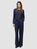 Raina Suit Nightsky Pinstripe Blazer and Wide Pants