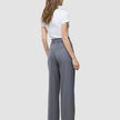 Women Raina Pants Wide Mid Grey Pinstripe