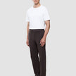 Refine Cotton Pants Relaxed Fit Dark Brown