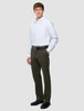 Refine Cotton Pants Relaxed Fit Dark Olive