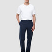 Refine Cotton Pants Relaxed Fit Navy