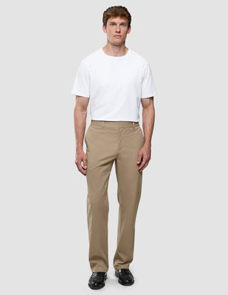 Refine Cotton Pants Relaxed Fit Sand