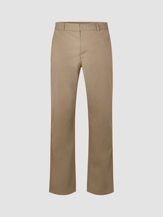 Refine Cotton Pants Relaxed Fit Sand in a Scandinavian design.