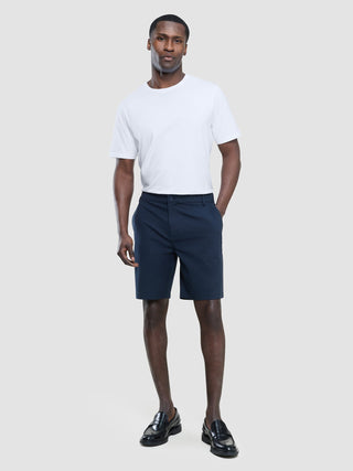 Refine Cotton Shorts Navy