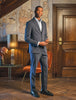 Tech Wool Suit Pants Regular Navy