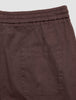 Refined Linen Pants Dark Brown