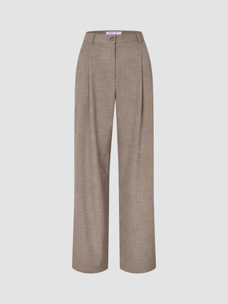 rhea set golden beige melange shirt pants