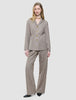 rhea set golden beige melange shirt pants