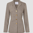 rhea set golden beige melange shirt pants