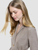 rhea set golden beige melange shirt pants
