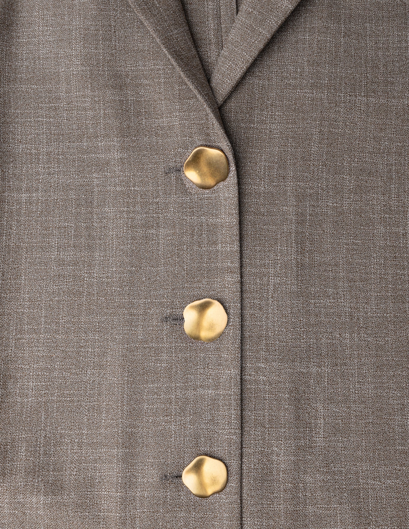 rhea set golden beige melange shirt pants