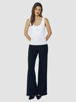 Rib Tank Top White