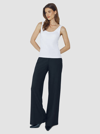 Rib Tank Top White