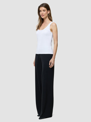 Rib Tank Top White