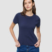 Women Rib T-Shirt Night Sky