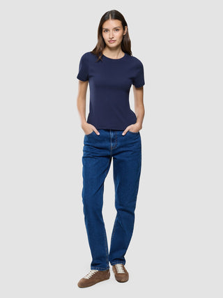Women Rib T-Shirt Night Sky