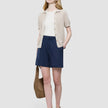 Women Rib T-Shirt Sandy Beige