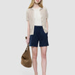 Women Rib T-Shirt Sandy Beige
