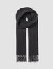 Charcoal grey Scarf Charcoal Grey cashmere scarf with fringe ends.
