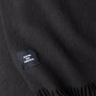Charcoal grey Scarf Charcoal Grey featuring a fringed edge and a SHAPING NEW TOMORROW fabric label.