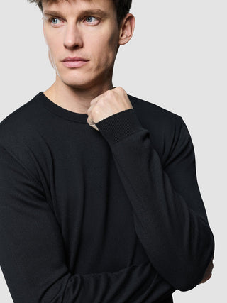 Seamless Core Knit Crewneck Black