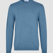 Seamless Core Knit Crewneck Blue Tide