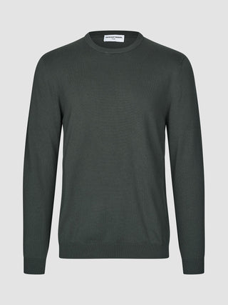 Seamless Core Knit Crewneck Green Night