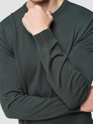 Seamless Core Knit Crewneck Green Night