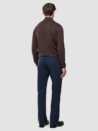 Seamless Core Knit Half Zip Dark Brown