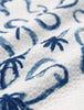 Seersucker Short Sleeve Shirt Navy Palms
