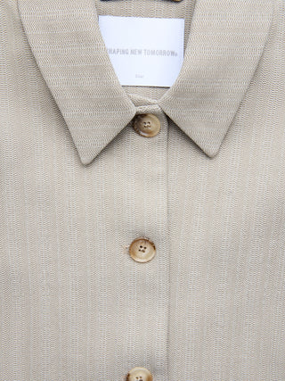 Women Serene Short Jacket Burnt Sugar Herringbone